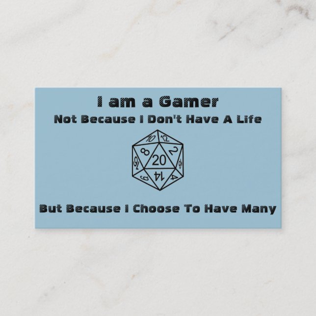 Gamer Business Cards (Front)