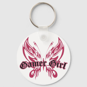 Gamer Butterfly Keychain