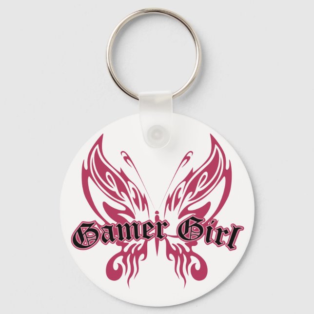 Gamer Butterfly Keychain (Front)
