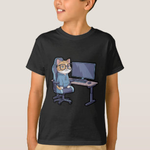 Gamer Cat Squad Funny Meme  T-Shirt