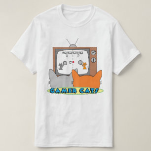 GAMER CATS Retro Nostalgic Video Game T-Shirt