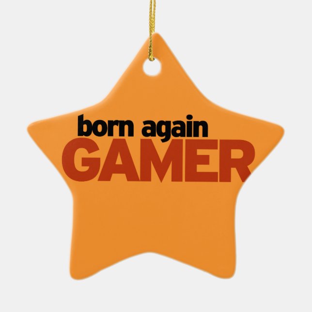 Gamer Ceramic Ornament (Front)