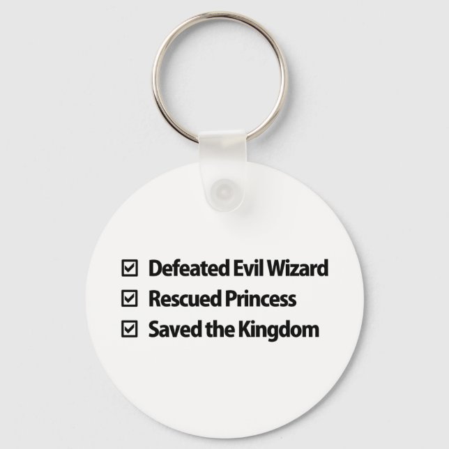 Gamer Checklist Keychain (Front)