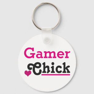 Gamer Chick Keychain