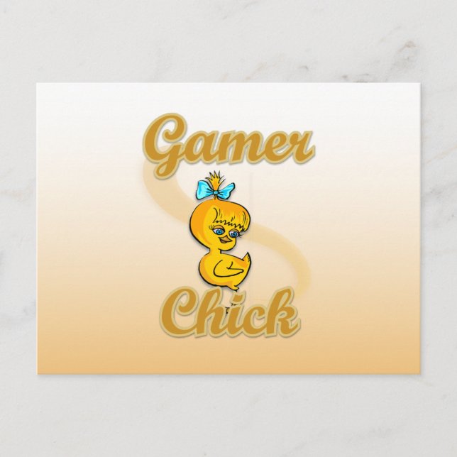 Gamer Chick Postcard (Front)