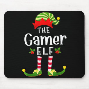 Gamer Christmas Elf Matching Pajama X-mas Party  Mouse Pad