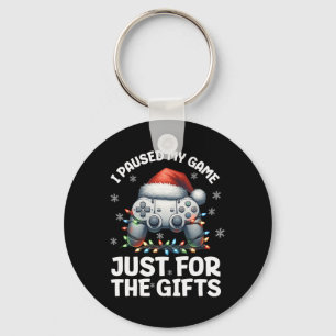 Gamer Christmas Gaming Xmas Video Games Boys Chris Keychain