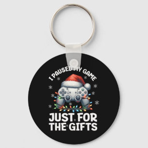 Gamer Christmas Gaming Xmas Video Games Boys Chris Keychain