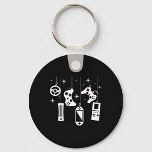 Gamer Christmas Video Game Controller Xmas Gaming Keychain