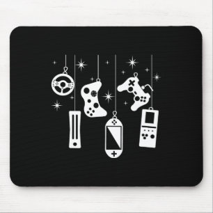 Gamer Christmas Video Game Controller Xmas Gaming Mouse Pad