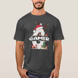 Gamer Christmas  w Gamer Name for funny Xmas  T-Shirt