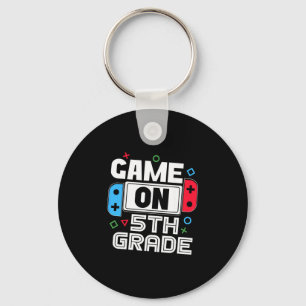 Gamer Ck To School Funny Game 5th Grade Kids Boys Keychain