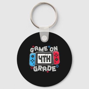 Gamer Ck To School Funny Game On 4th Grade Kids Bo Keychain