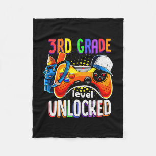 Gamer Ck To School Gamepad 3rd Third Grade Level U Fleece Blanket