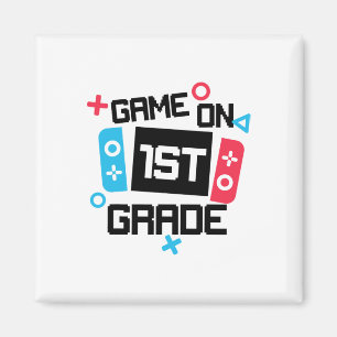 Gamer Ck To School Shirt Boy Game On 1st Grade Fir Magnet