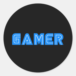 Gamer Classic Round Sticker