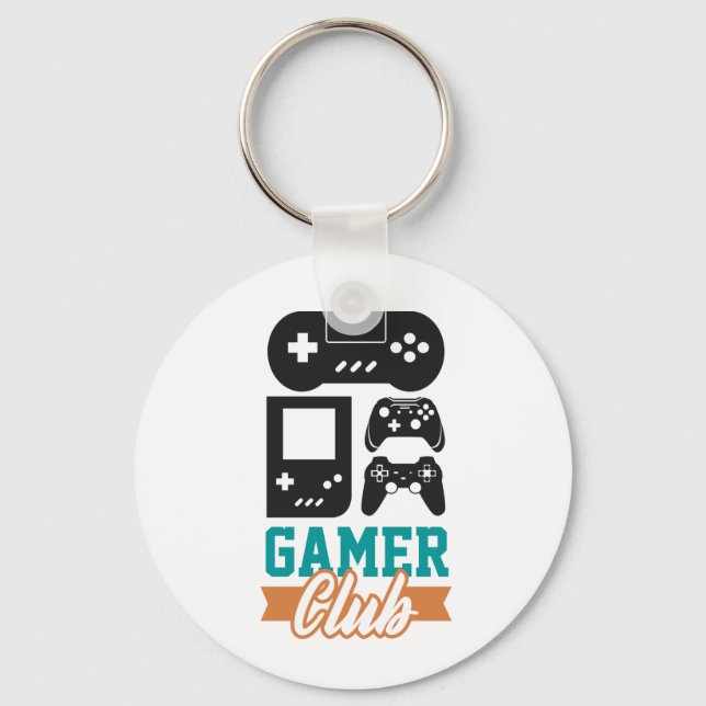 gamer club    keychain (Front)