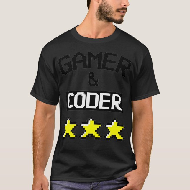 GAMER  CODER Gaming  Coding  T-Shirt (Front)
