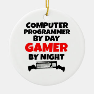 Gamer Computer Programmer Ceramic Ornament