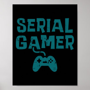 Gamer Controller Fun Gaming Video Game Lover Boys Poster
