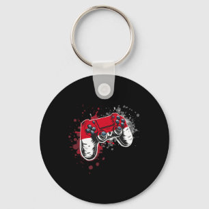 Gamer Controller With Monaco Flag Keychain