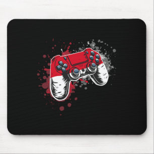 Gamer Controller With Monaco Flag Mouse Pad