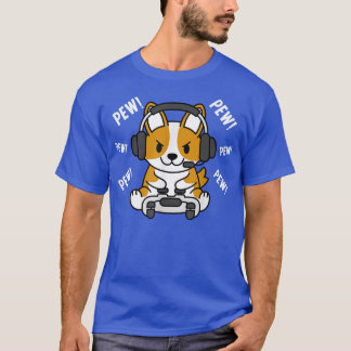 Gamer Corgi Gaming Dog  T-Shirt