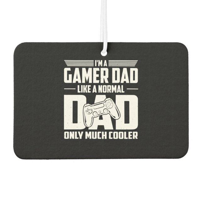 Gamer Dad Air Freshener (Front)