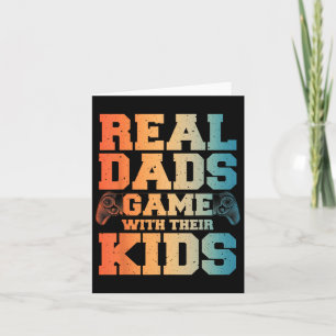 Gamer Dad Art For Gaming Dad Daddy Men Game Lover Card