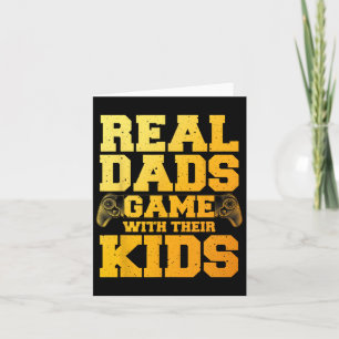 Gamer Dad Art For Gaming Dad Daddy Men Game Lover Card