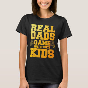 Gamer Dad Art For Gaming Dad Daddy Men Game Lover T-Shirt