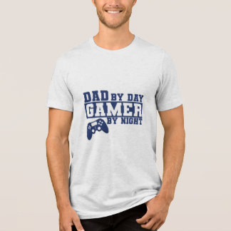 Gamer Dad. dad by day gamer by night  Tri-Blend Shirt