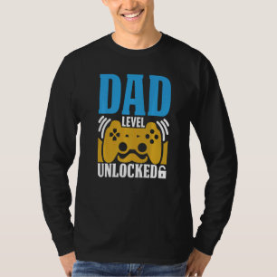 Gamer Dad Level Unlocked New Dad Pregnancy Announc T-Shirt