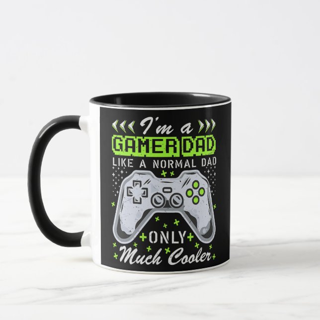 Gamer Dad Like A Normal Dad Video Game Father's Mug (Left)