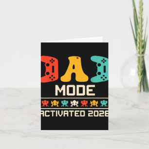 Gamer Dad Mode Activated 2026 Funny Future Father Card