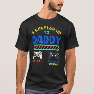 Gamer Dad Player Game Console I Levelled Up To Dad T-Shirt