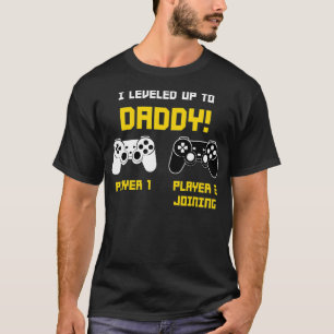 Gamer Dad Player Gaming Console Gender Reveal RPG  T-Shirt