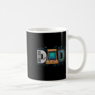 Gamer Dad Retro Arcade Gaming Father Fathers Day Coffee Mug