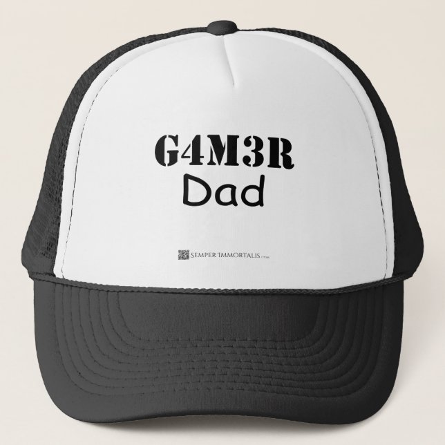 Gamer Dad Trucker Hat (Front)