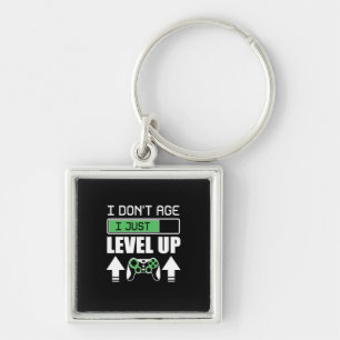 Gamer Do Not Age I Just Level Up Keychain