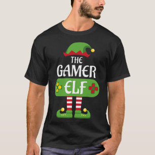Gamer Elf Christmas Matching Group Family  T-Shirt