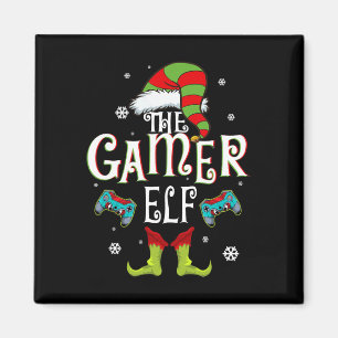 Gamer Elf Family Matching Christmas Group Fun Gift Magnet