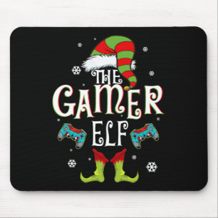 Gamer Elf Family Matching Christmas Group Fun Gift Mouse Pad
