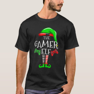 Gamer Elf Family Matching Christmas Group Video Ga T-Shirt