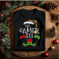 Gamer Elf Family Matching Christmas Outfit Name