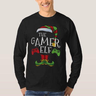 Gamer Elf Family Matching Christmas T-Shirt