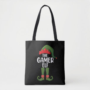 Gamer Elf Matching Family Christmas Gamer Tote Bag