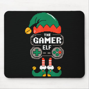 Gamer Elf Matching Family Group Christmas Party Py Mouse Pad
