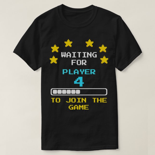 Gamer Epectant Mom Dad Player 4 Loading Baby Annou T-Shirt (Design Front)