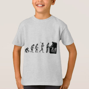 Gamer Evolution - Game Video Games Arcade Geek T-Shirt